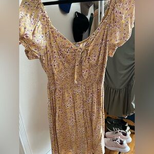 Floral Yellow Dress
